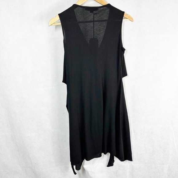 All Saints Jayda Jersey Tunic Soft Knit Dress Size Small Black - Picture 2 of 10